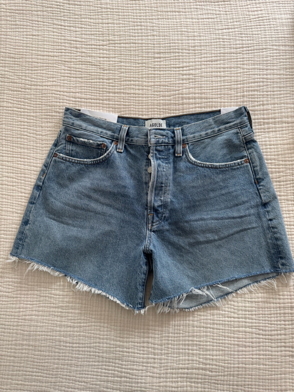Agolde Parker Long Short Loose Fit Vintage Shorts